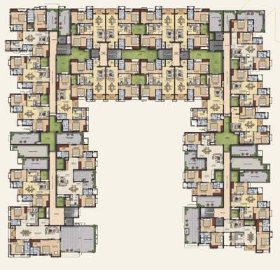 Wing A,B,C,D,E,F Cluster Plan For 4th Floor midland Wing A,B,C,D,E,F Cluster Plan For 4th Floor
