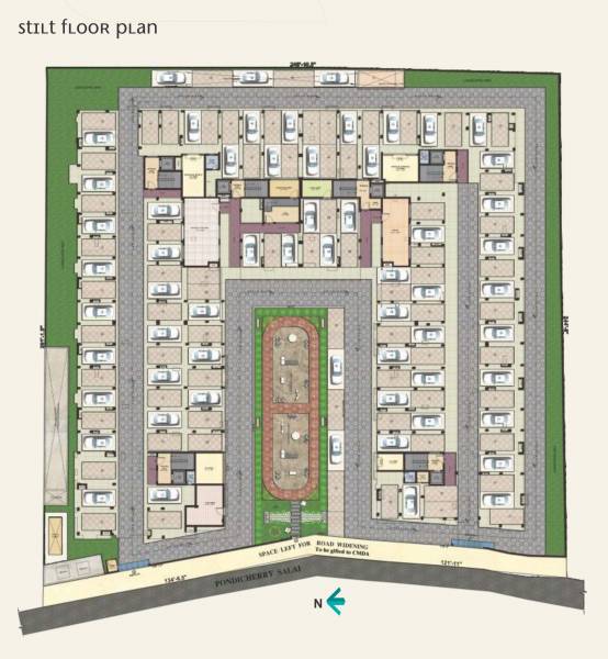 Wing A,B,C,D,E,F Cluster Plan For Ground Floor midland Wing A,B,C,D,E,F Cluster Plan For Ground Floor