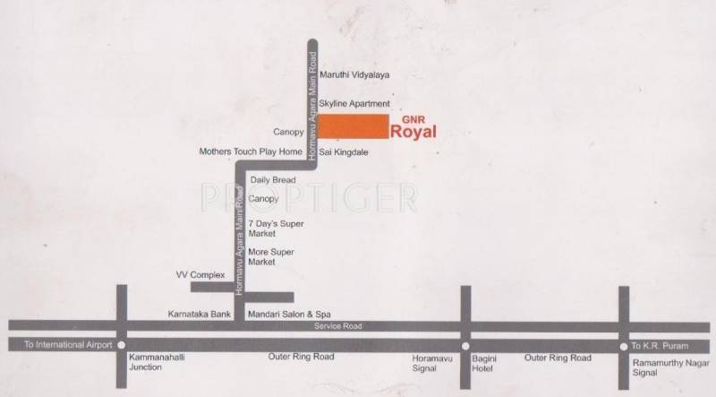 Srisaila Developers GNR Royal Location Plan