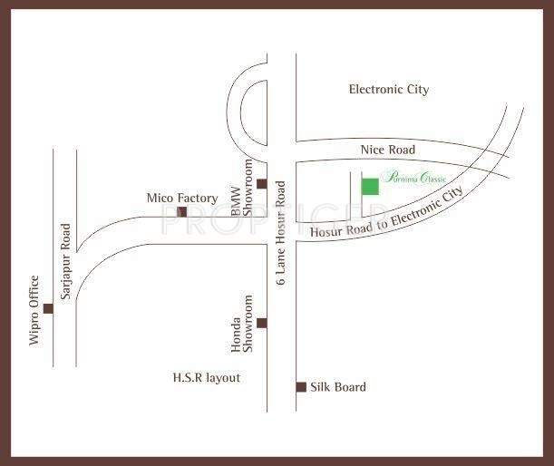 Navakiran Infratech Purnima Classic Location Plan
