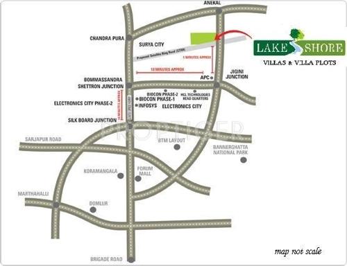 Images for Location Plan of Abhaya Lake Shore Villas