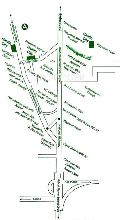 Images for Location Plan of M And M Bangalore Health City