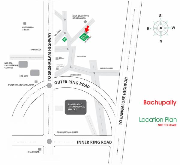 Images for Location Plan of Kapil Bachupally Homes Images for Location Plan of Kapil Bachupally Homes