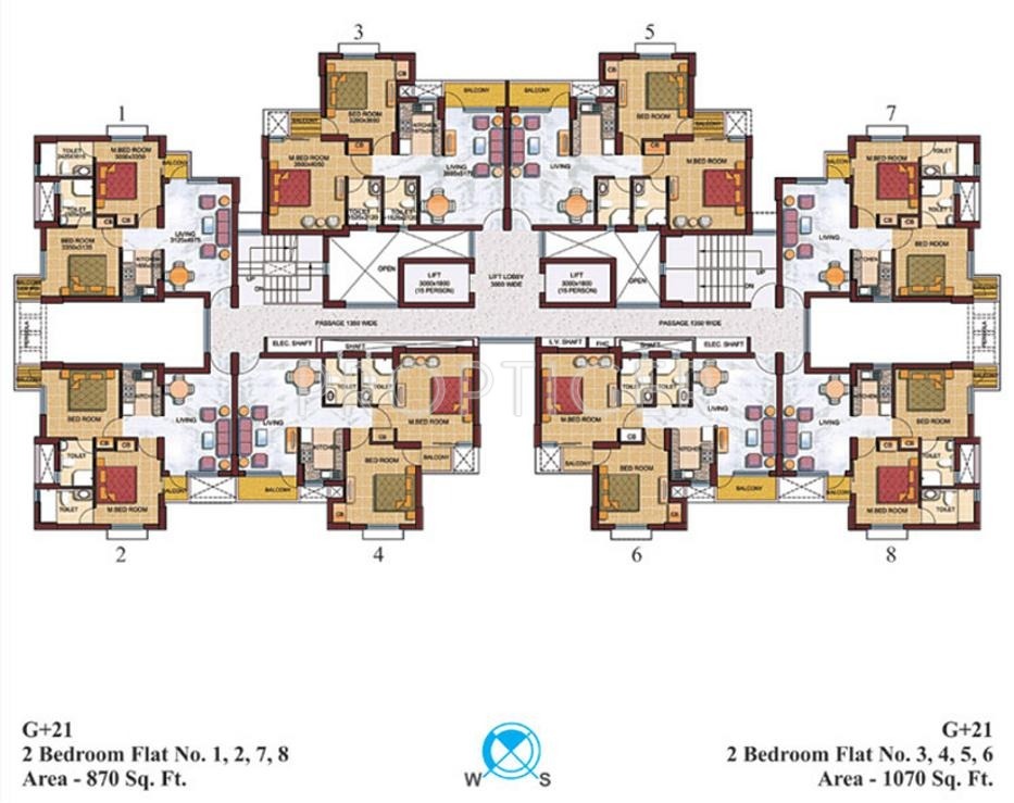 Images for Cluster Plan of Supertech Czar Suites
