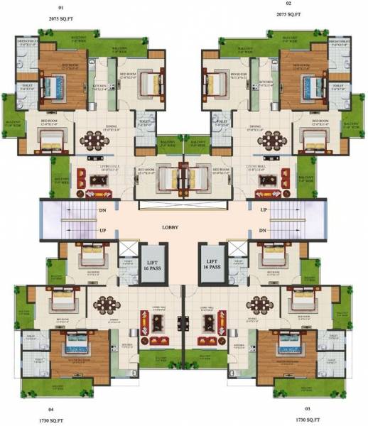 Images for Cluster Plan of Supertech Czar Suites