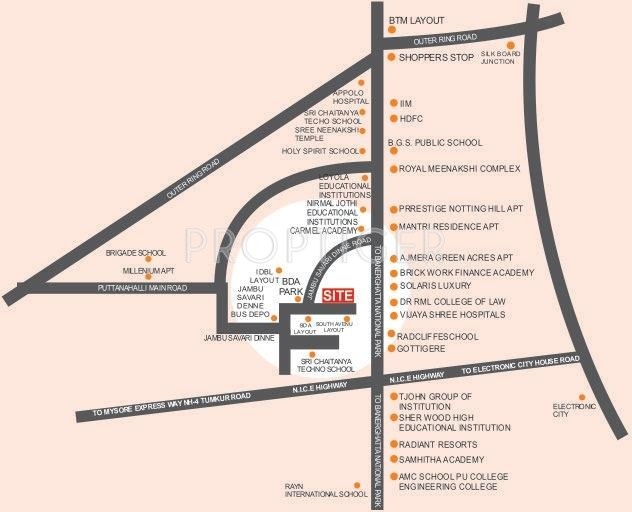 Images for Location Plan of Excel Hillridge Residency