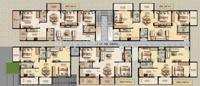 Images for Cluster Plan of Adithi Evora