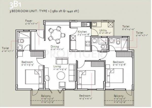 Images for Layout Plan of Bearys Anugraha