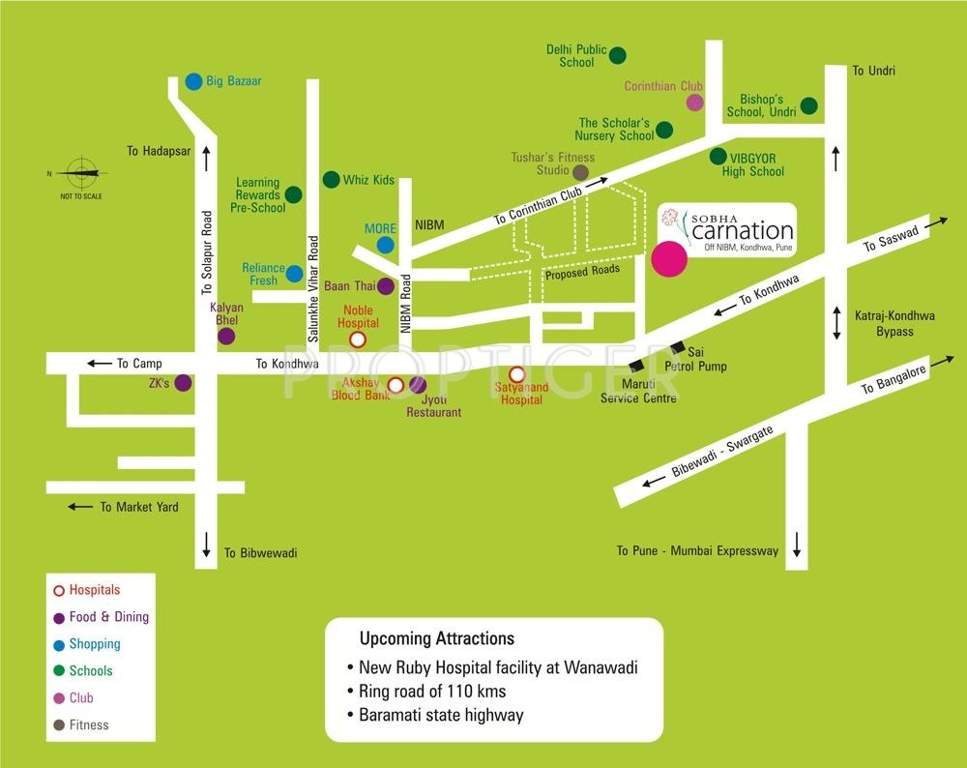  carnation Images for Location Plan of Sobha Carnation