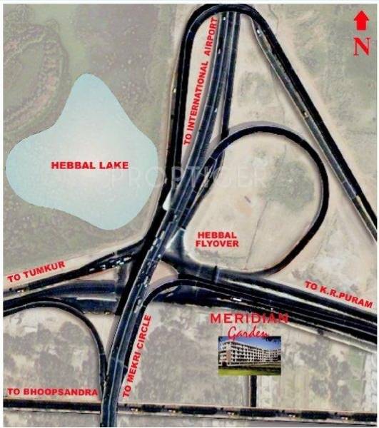 Mahima Groups Meridian Garden Location Plan