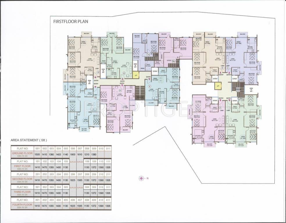  greenville Single One Cluster Plan