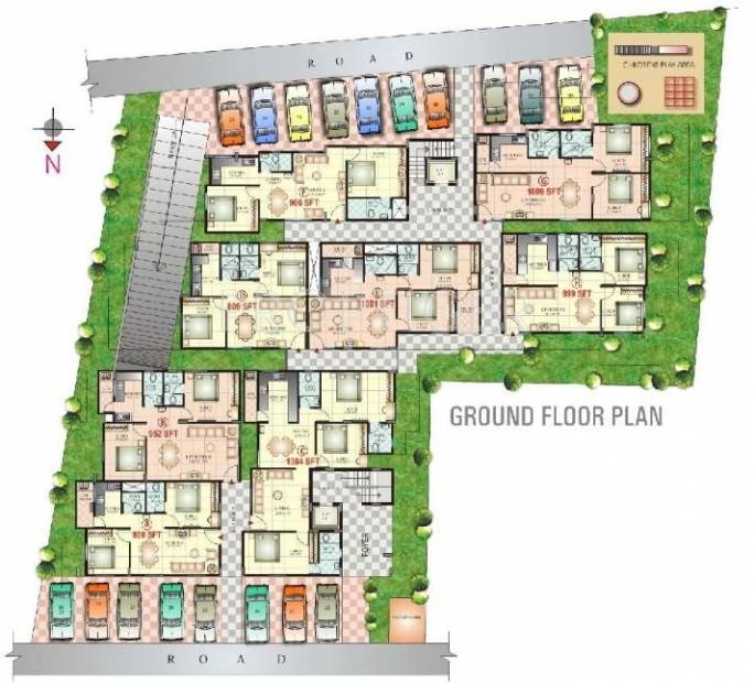 Images for Cluster Plan of Vaishnavi Constructions Prakash Emerald Phase 2