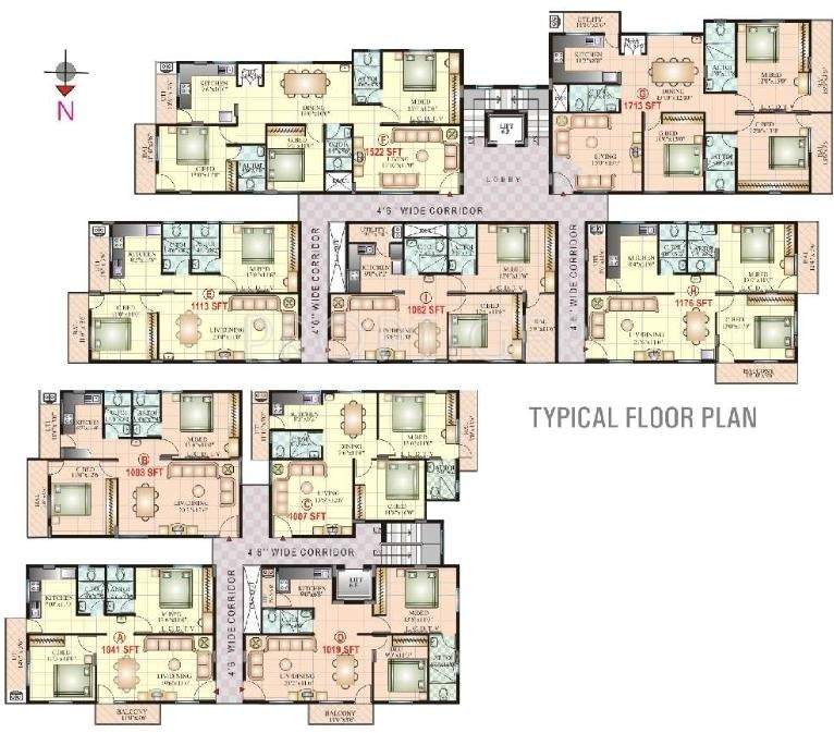 Images for Cluster Plan of Vaishnavi Constructions Prakash Emerald Phase 2
