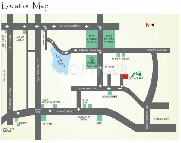 SGR Constructins GR Greens Location Plan