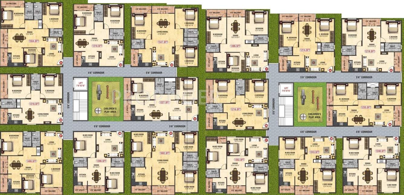 homes Images for Cluster Plan of BM BM Homes