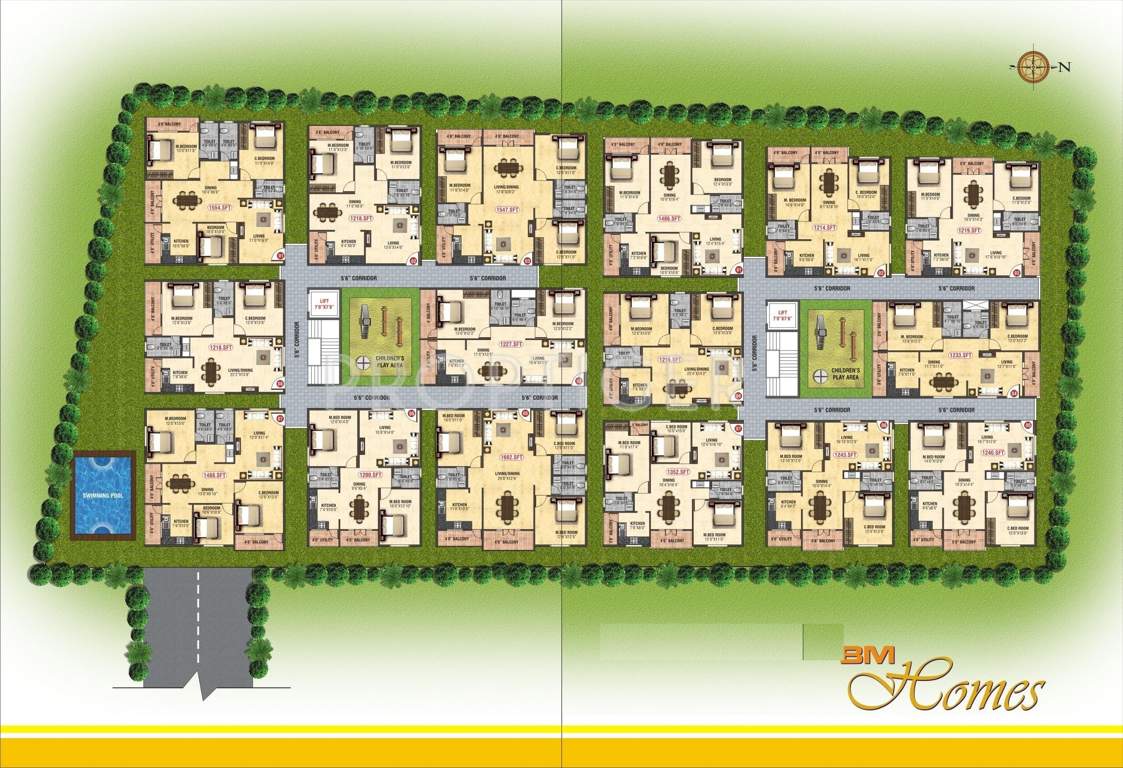  homes Images for Master Plan of BM BM Homes