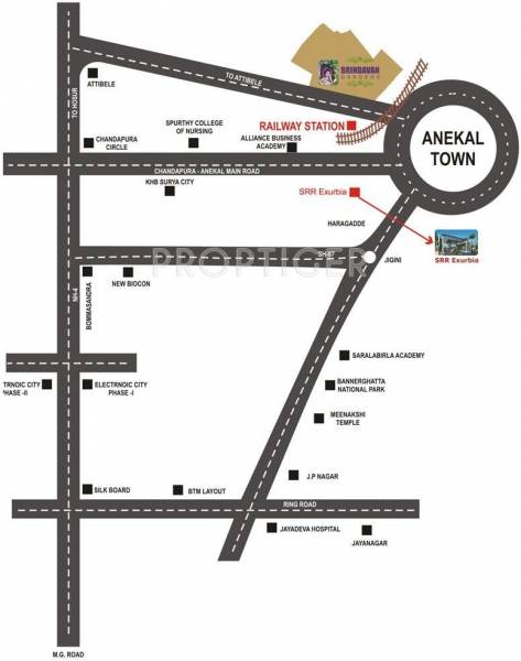 Images for Location Plan of Excel Brindavan Gardens