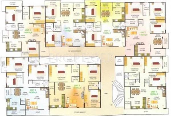 Single Block Cluster Plan petals Single Block Cluster Plan
