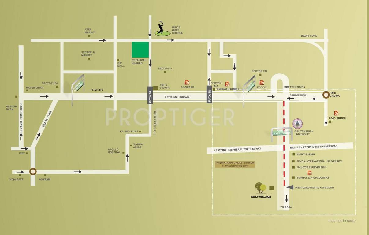 golf village Images for Location Plan of Supertech Golf Village