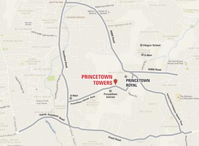  princetown-towers Images for Location Plan of Kumar Princetown Towers