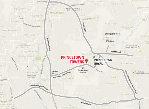  princetown-towers Images for Location Plan of Kumar Princetown Towers