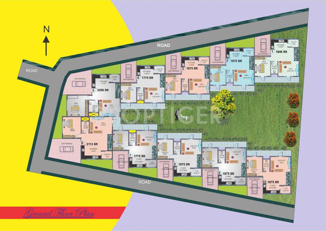 Images for Cluster Plan of Sri Sai Construction Deccan Palm Villas