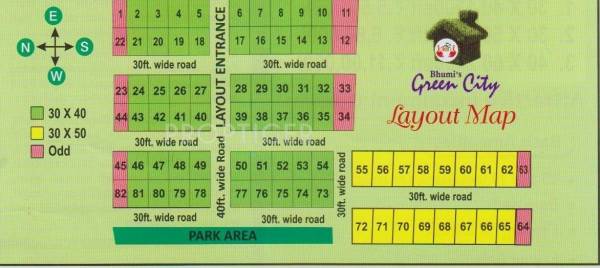 Bhumi Construction Green City Layout Plan