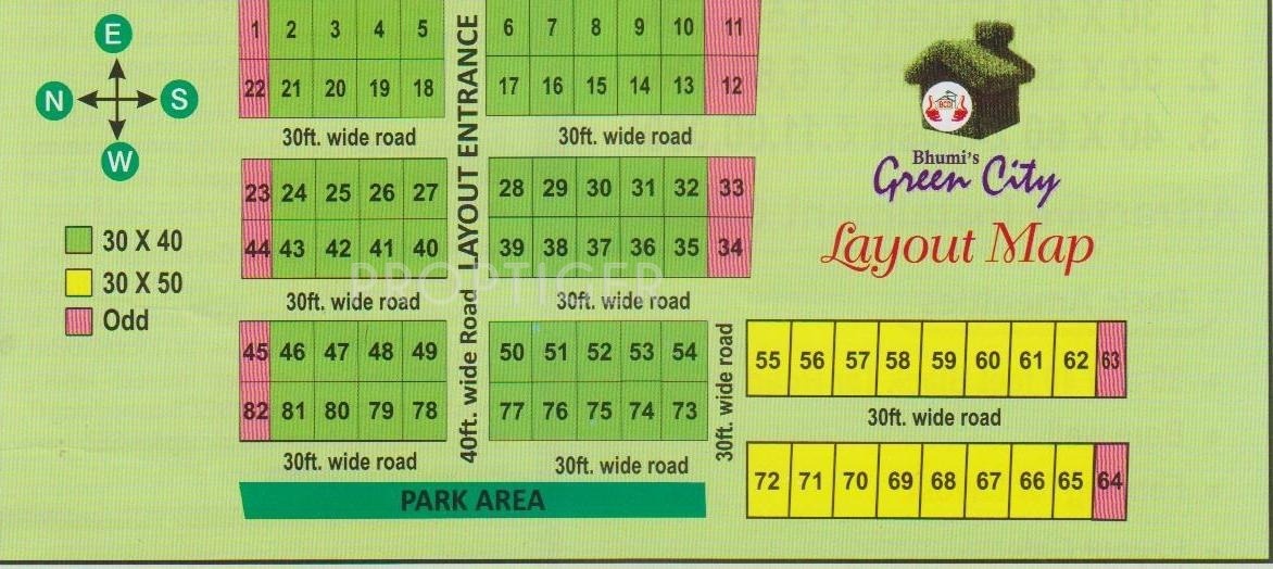 Bhumi Construction Green City Layout Plan