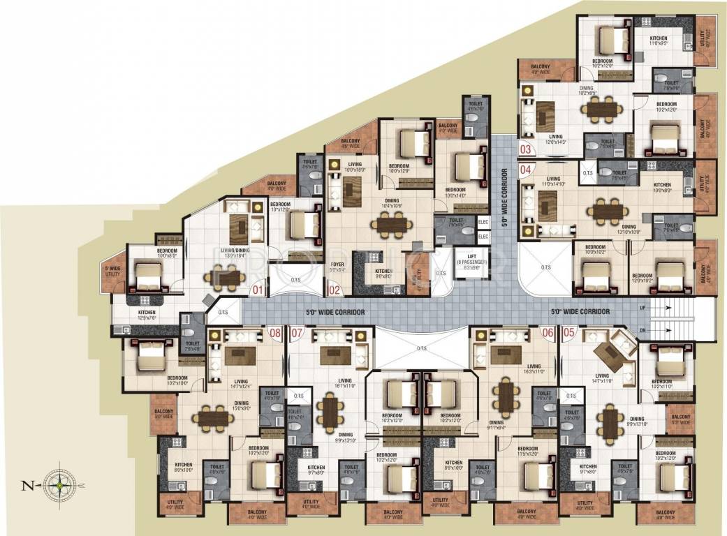  venezia Single Block Cluster Plan