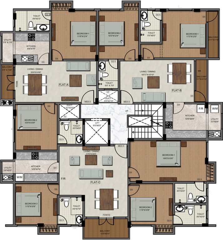 Images for Cluster Plan of Sumanth Sreshta Madhurams