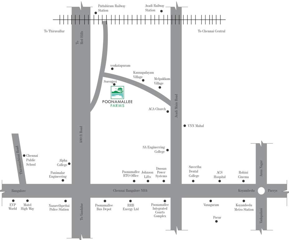  poonamallee farms Images for Location Plan of Colorhomes Poonamallee Farms