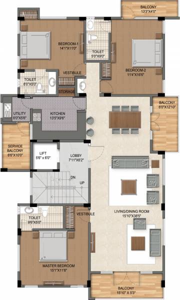 Images for Cluster Plan of Sumanth Sreshta Kamala