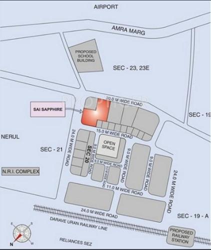  sai-sapphire Images for Location Plan of Paradise Sai Sapphire