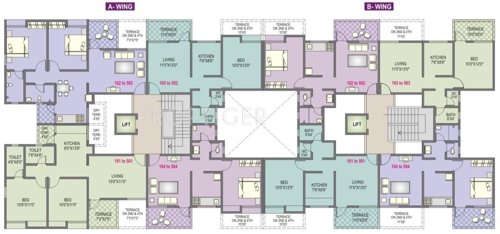 Images for Cluster Plan of Gulmohar Builders Serene