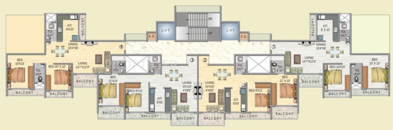 Images for Cluster Plan of Paradise Sai Sitara