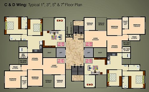 Images for Cluster Plan of Lotus Rudra Residency