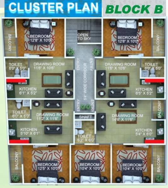 Images for Cluster Plan of E3 Royal Greens Images for Cluster Plan of E3 Royal Greens
