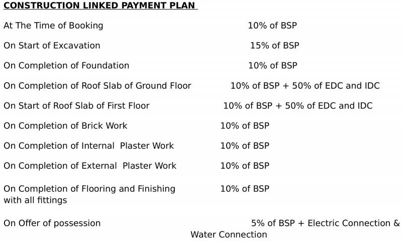 Images for Payment Plan of E3 Royal Greens Villa