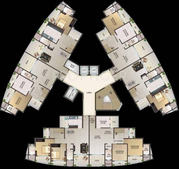 Images for Cluster Plan of Aaress Meeras Empire And Meeras Crown