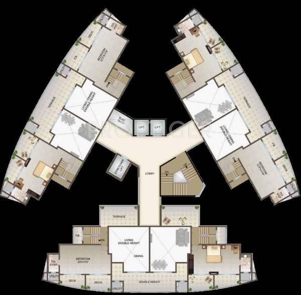 Images for Cluster Plan of Aaress Meeras Empire And Meeras Crown