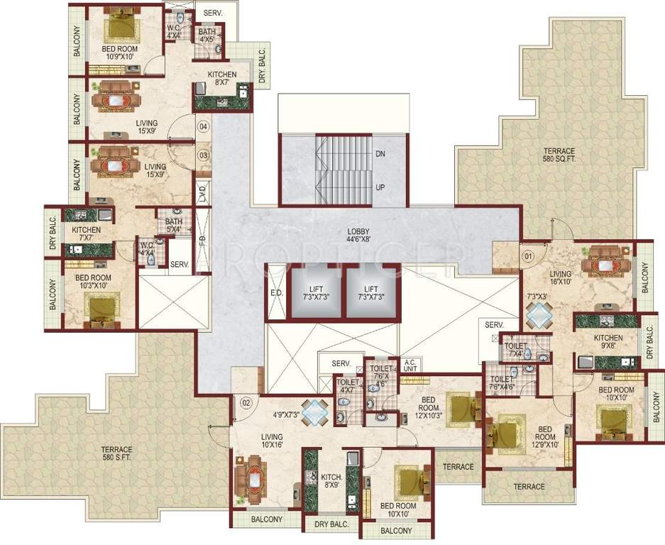  white castle Images for Cluster Plan of Lakhani White Castle