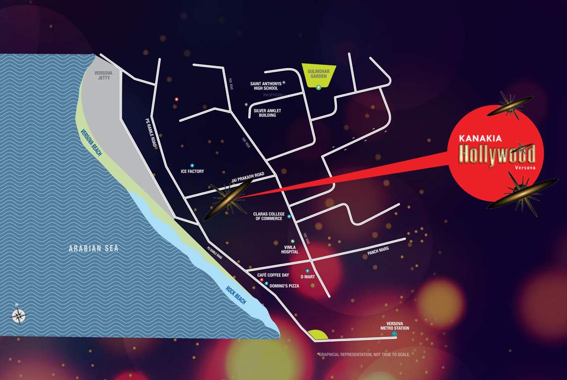hollywood Images for Location Plan of Kanakia Hollywood