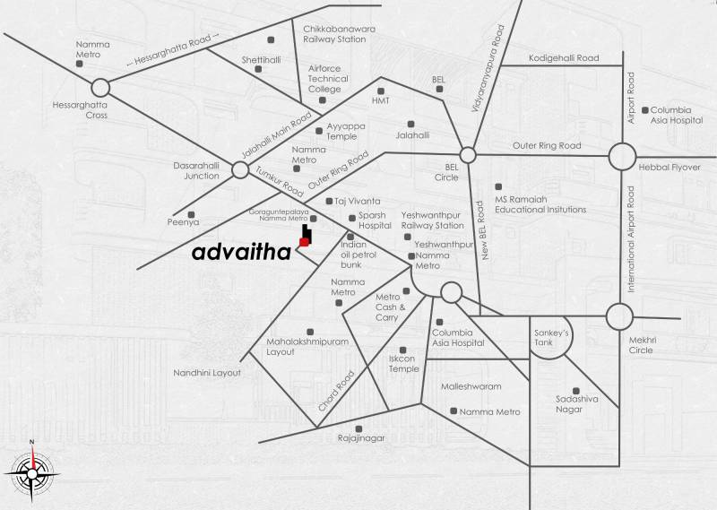  advaitha Images for Location Plan of Vibrant Advaitha