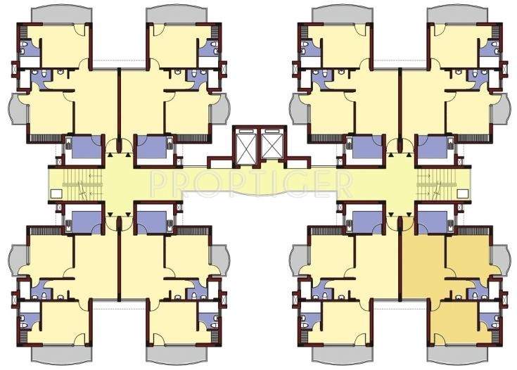 heights Images for Cluster Plan of NBCC Heights