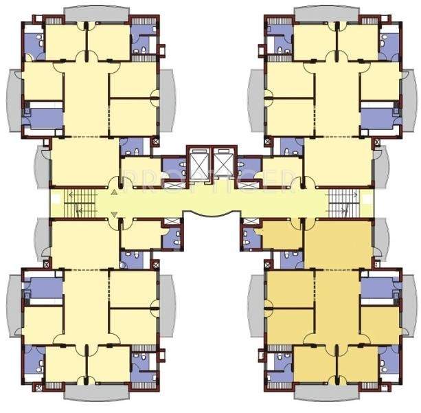  heights Images for Cluster Plan of NBCC Heights