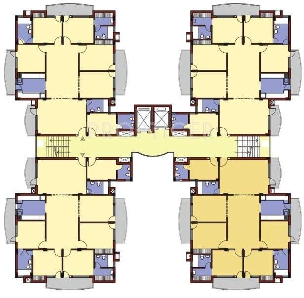  heights Images for Cluster Plan of NBCC Heights