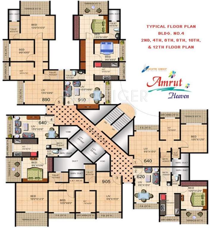  amrut heaven Images for Cluster Plan of Mehta Amrut Heaven