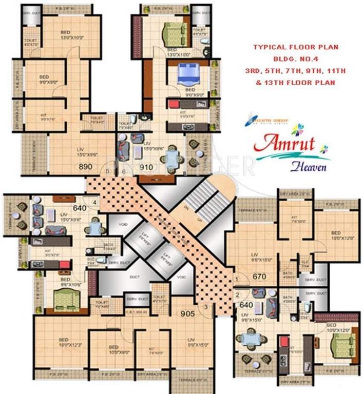  amrut heaven Images for Cluster Plan of Mehta Amrut Heaven