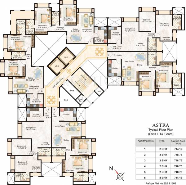  astra Singal Tower Cluster Plan