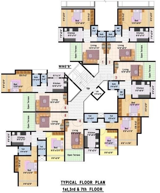 Images for Cluster Plan of Happy Home Group Mumbai Sarvodaya Bali